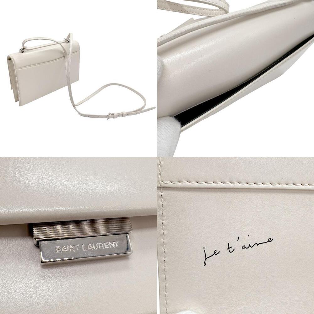 Saint Laurent Shoulder Ivory White leather Bag - Picture 4 of 5
